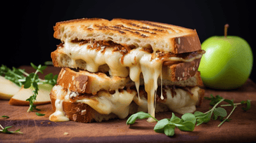 Gourmet Grilled Cheese with Gouda, Apple, and Caramelized Onion